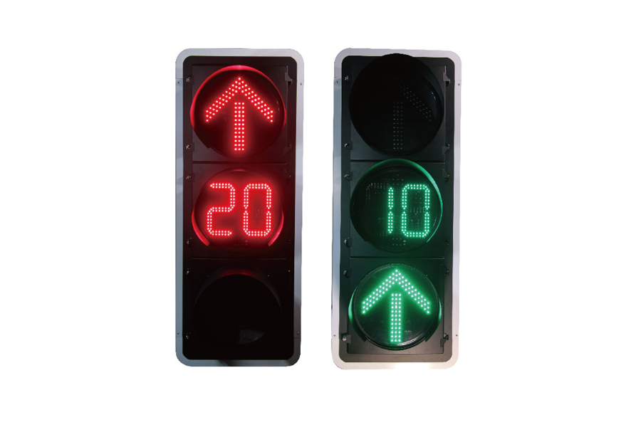 $!黃箭頭內(nèi)置倒計(jì)時(shí)方向機(jī)動(dòng)車(chē)信號(hào)燈